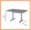 medidas mesa rectangular