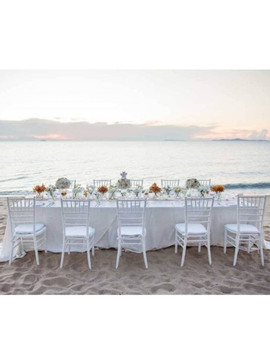 Silla en polipropileno blanco Genova 4