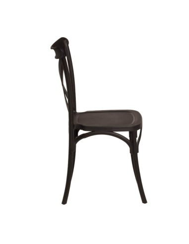 Silla Salom polipropileno negro 2