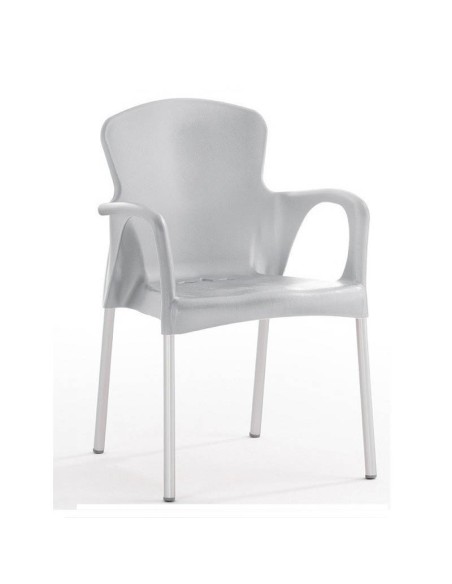 Sillón Thor en polipropileno gris