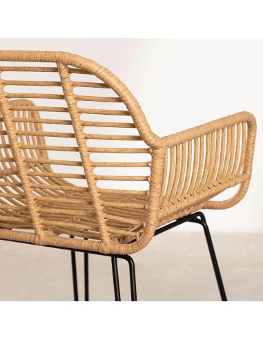 Detalle Taburete Danilo pata metálica