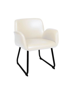 Butaca Altu Piel sintética blanco pie W