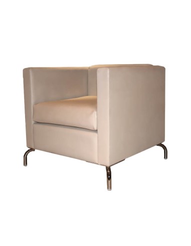 Butaca Uombat polipiel blanco