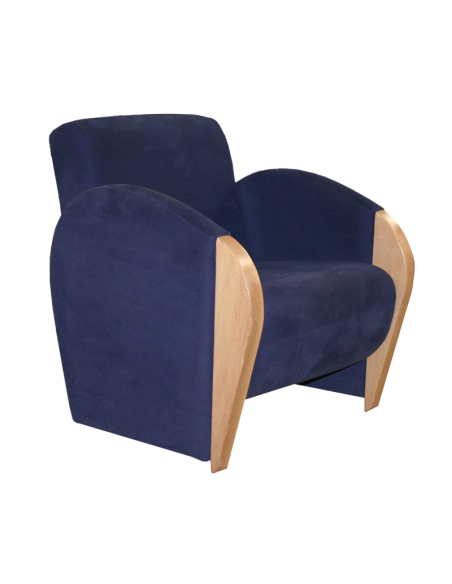 Butaca Saki 1 plaza tela azul