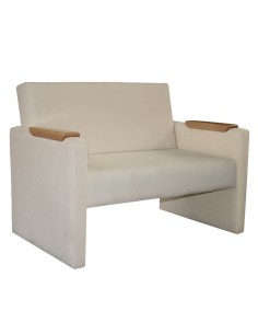 Butaca Tanus 2P polipiel blanco