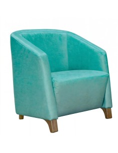 Butaca Brus polipiel turquesa