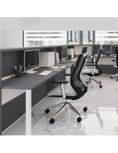Mostrador Recepción Georgia Monocolor 1460 para oficinas