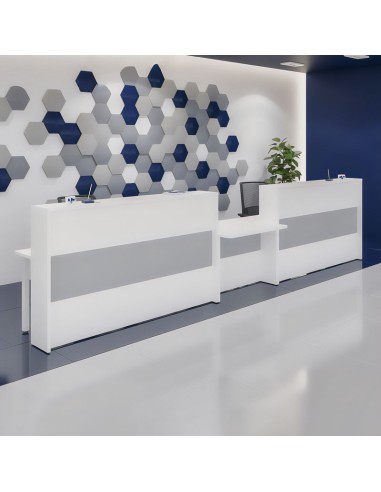 Mostrador Recepción Georgia Bicolor 1060 pequeña empresa