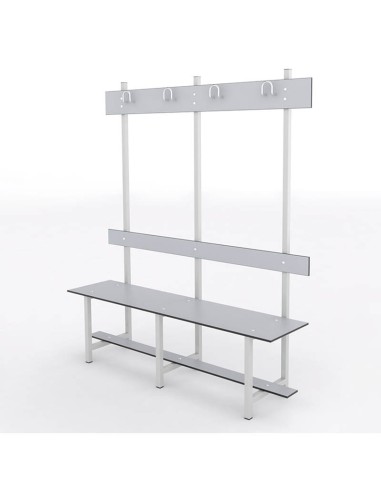 Banco Sencillo con Respaldo y Perchero | Funcionalidad y Durabilidad