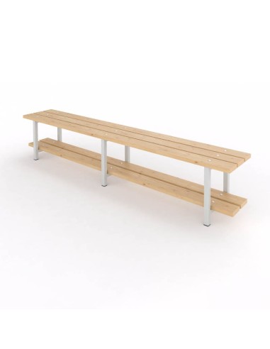 Banco Sencillo Zapatero Pino para gimnasios baratos