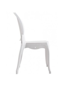 Silla Felicia en polipropileno blanco 2