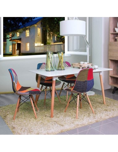 Mesa String WH 160x90 | Versátil y Moderna con Base de Haya Maciza