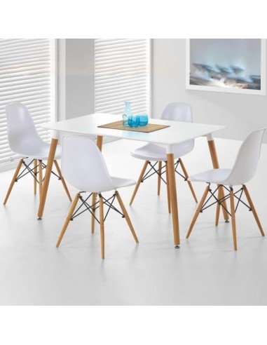 Mesa String WH 120x80 para comedor