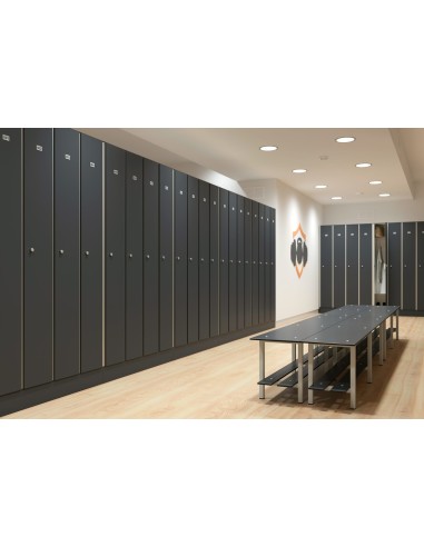 Taquilla Compacto con perfilería para vestuarios de empresa