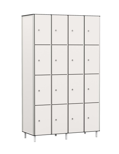 Taquilla 4P 4M Compacto con perfilería para zonas de vestuario