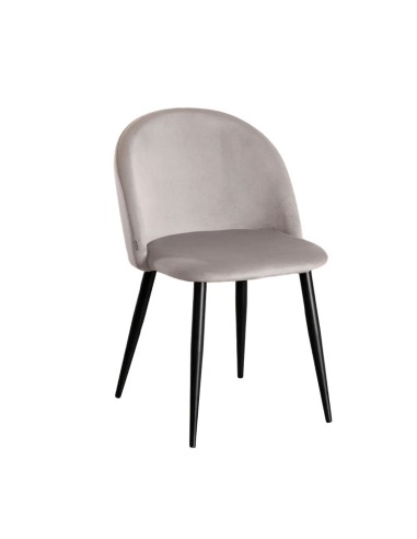 Silla Elvia Terciopelogris topo