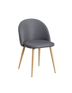 Silla Emilia Lino gris antracita