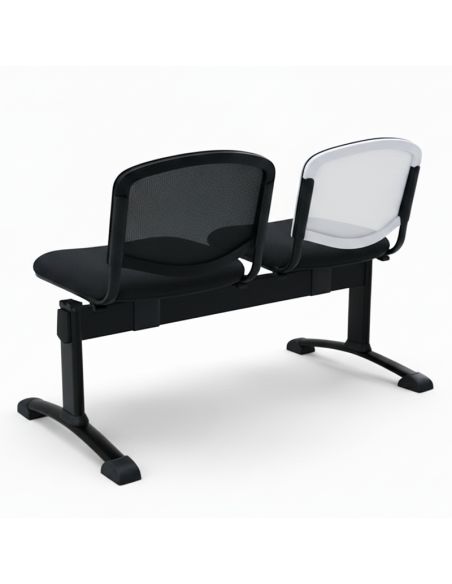 Imagen trasera Bancada Goa 2P dos colores pata T negra