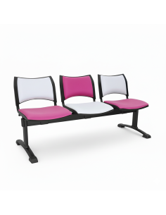 Bancada Dominó Tapizada 3 Plazas | Confort Profesional y Diseño Moderno