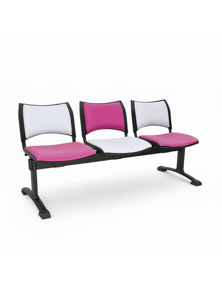 Bancada Dominó Tapizada 3 Plazas | Confort Profesional y Diseño Moderno