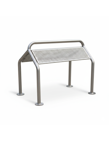 Banco Isquiático Rex Doble Inox | Apoyo urbano para dos usuarios