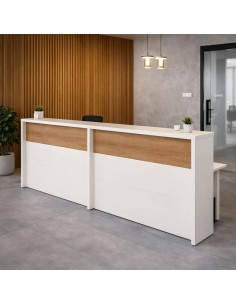 Mostrador Recepción Georgia Bicolor 1660 grandes negocios 2