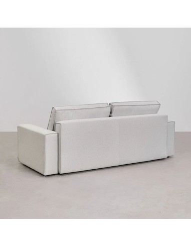 Sofá cama Wamba de 3 plazas Tela gris glacial