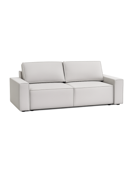 Sofá cama Wamba de 3 plazas Tela gris glacial