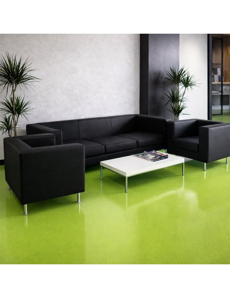 Sofá Trote 1P polipiel para hospitales modernos