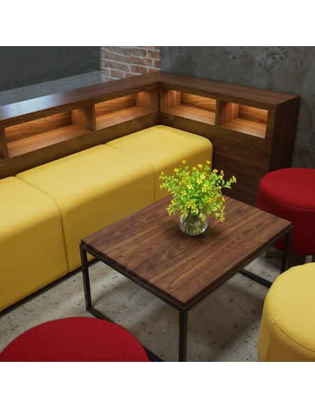 Banco Guanaco moderno para bares y restaurantes