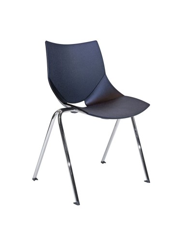 Silla Shell polipropileno negro