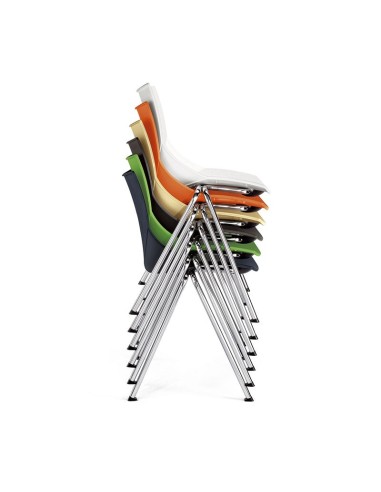 Silla Shell polipropileno apilable