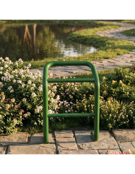 Banco de apoyo isquiático simple pintado ideal parques