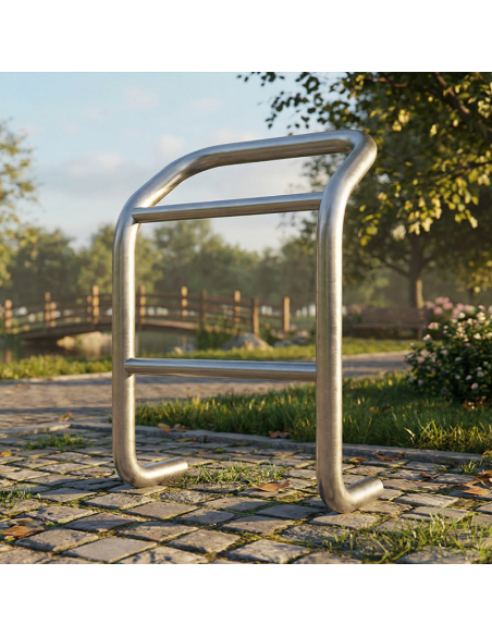 Bancos de Apoyo Isquiático Simples Acero Inox ideal parques
