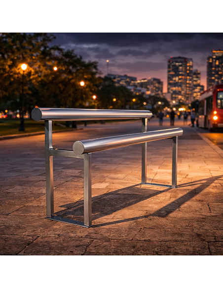 Banco Isquiático Lane Inoxidable ideal zonas de paseo