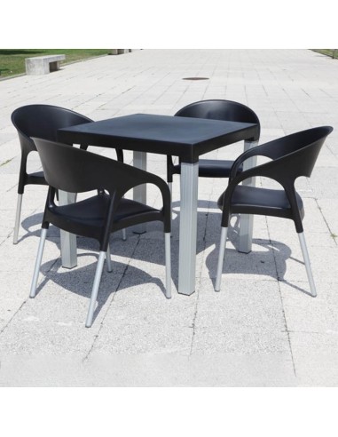 Sillón Altagracia polipropileno negro 2