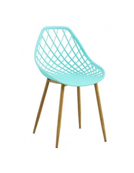 Silla Emigdia polipropileno verde pastel