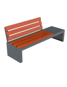 Banco Hyrum Respaldo en madera