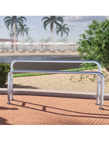 Barras de Apoyo Isquiático Dobles Acero Inox 4