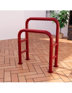 Apoyo isquiático dobles pintada epoxi rojo 80×37×98 cm 2