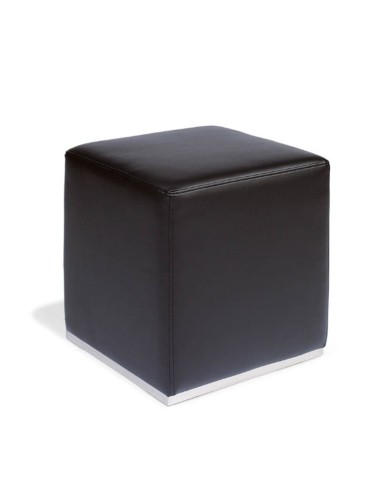 Puff Dero Cuadrado polipiel negro