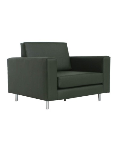 Sofá Betty 1 plaza polipiel verde