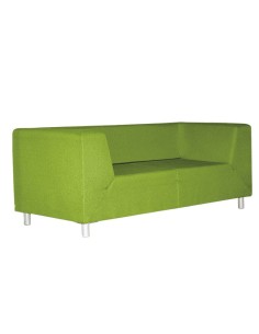 Sofá Chispa 2 Plaza polipiel verde
