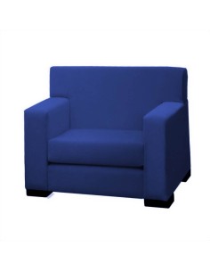 Sofá Trufa 1 plaza polipiel azul