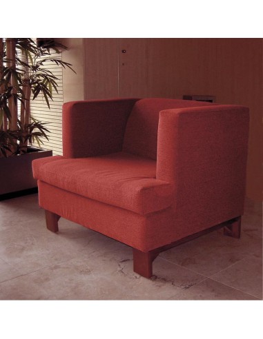 Sofá Adax 1 plaza en polipiel roja