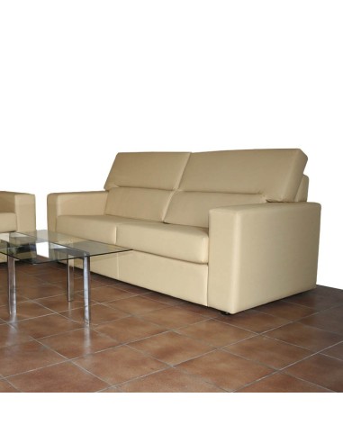 Sofá Quetzal 2 Plazas polipiel beige