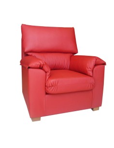 Sofá Olingo 1 plaza polipiel roja