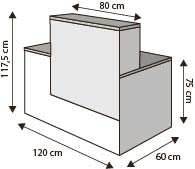 Plano Mostrador Jabel Mini 120